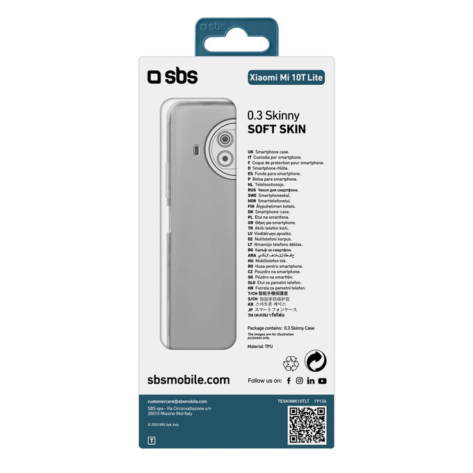 SBS - Puzdro Skinny pre Xiaomi Mi 10T Lite 5G, transparentná