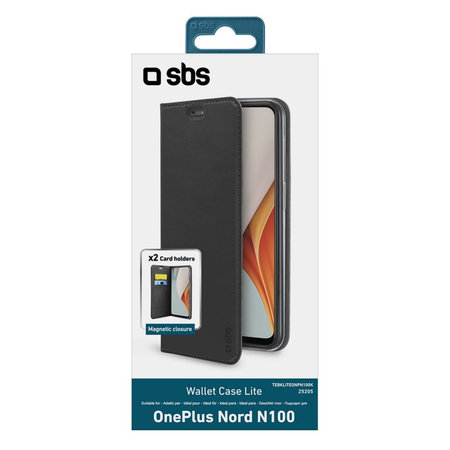SBS - Puzdro Book Wallet Lite pre OnePlus Nord N100, čierna