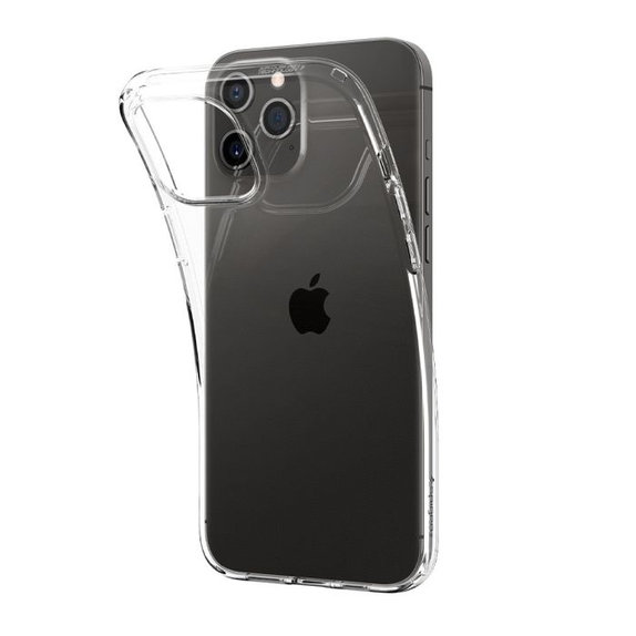 Spigen - Puzdro Liquid Crystal pre iPhone 12 a 12 Pro, Crystal Clear