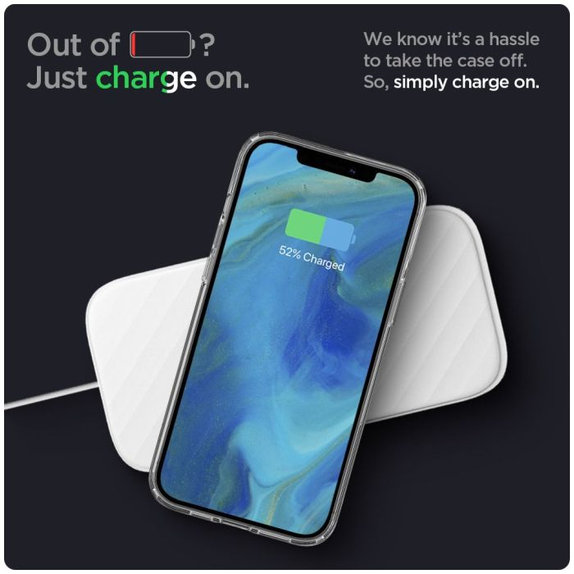 Spigen - Puzdro Liquid Crystal pre iPhone 12 a 12 Pro, Crystal Clear