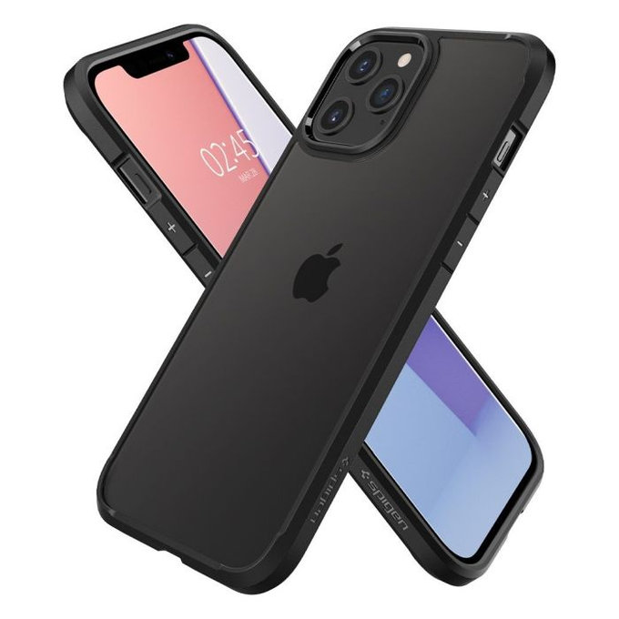 Spigen - Puzdro Ultra Hybrid pre iPhone 12 a 12 Pro, čierna