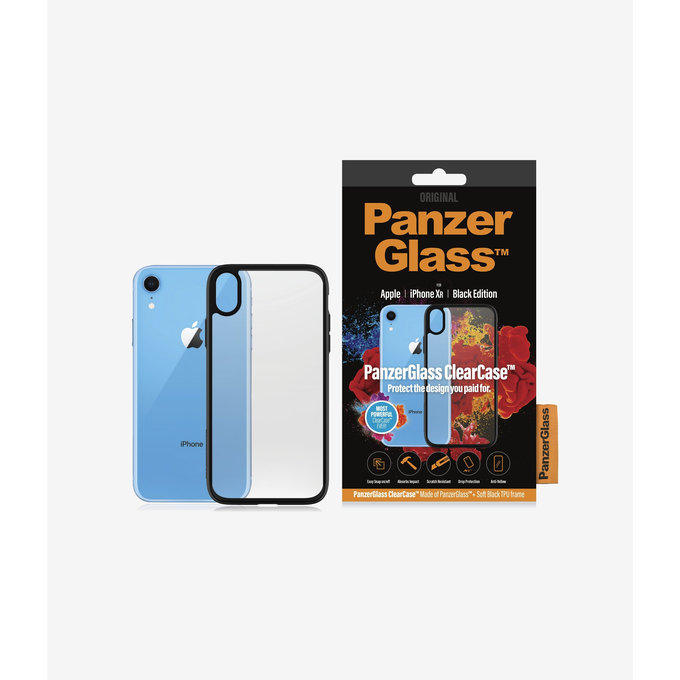 PanzerGlass - Puzdro ClearCase pre iPhone XR, black
