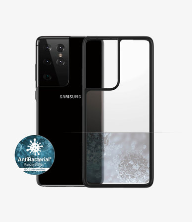 PanzerGlass - Puzdro ClearCase AB pre Samsung Galaxy S21 Ultra, čierna