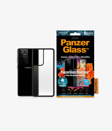 PanzerGlass - Puzdro ClearCase AB pre Samsung Galaxy S21 Ultra, čierna