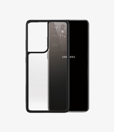 PanzerGlass - Puzdro ClearCase AB pre Samsung Galaxy S21 Ultra, čierna