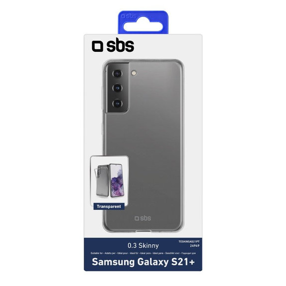 SBS - Puzdro Skinny pre Samsung Galaxy S21+, transparentná