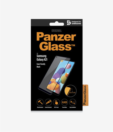 PanzerGlass - Tvrdené Sklo Case Friendly pre Samsung Galaxy A21, black