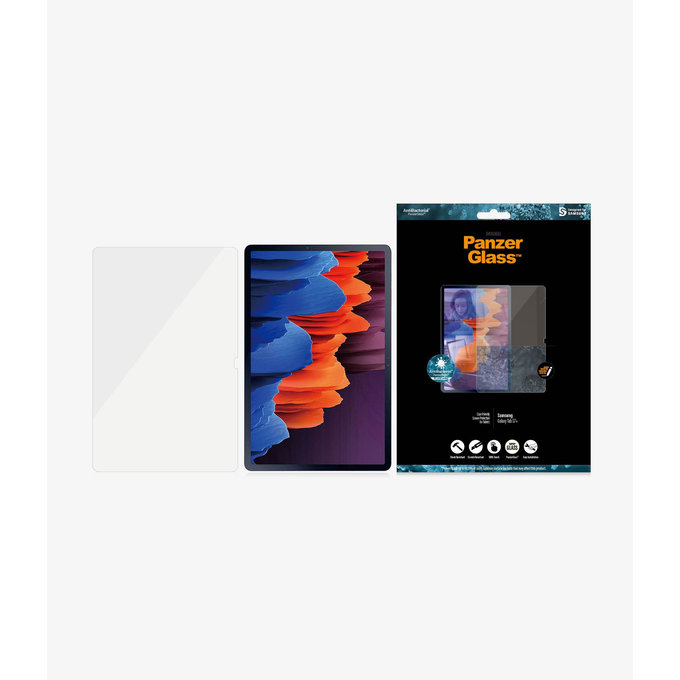 PanzerGlass - Tvrdené sklo Case Friendly SMAPP pre Samsung Galaxy Tab S7+, číra