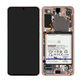 Samsung Galaxy S21 G991B - LCD Displej + Dotykové Sklo + Rám + Batéria (Phantom Violet) - GH82-24716B, GH82-24718B Genuine Service Pack