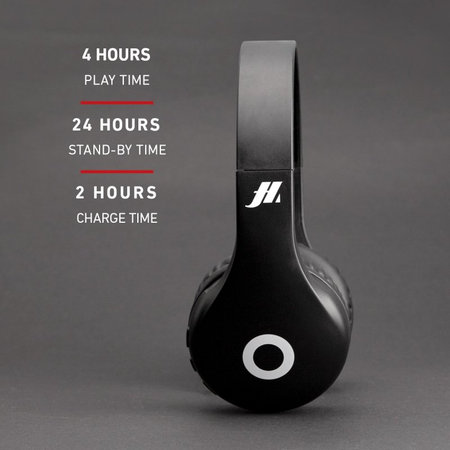 SBS Music Hero - Stereo bezdrôtové slúchadlá s mikrofónom, čierna