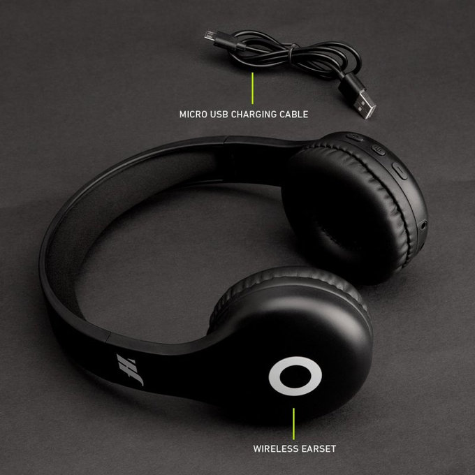 SBS Music Hero - Stereo bezdrôtové slúchadlá s mikrofónom, čierna