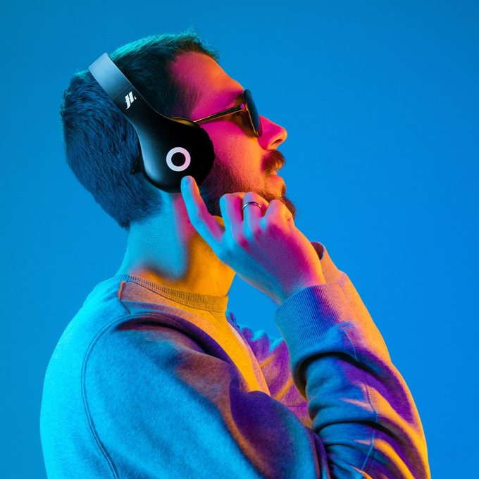 SBS Music Hero - Stereo bezdrôtové slúchadlá s mikrofónom, čierna