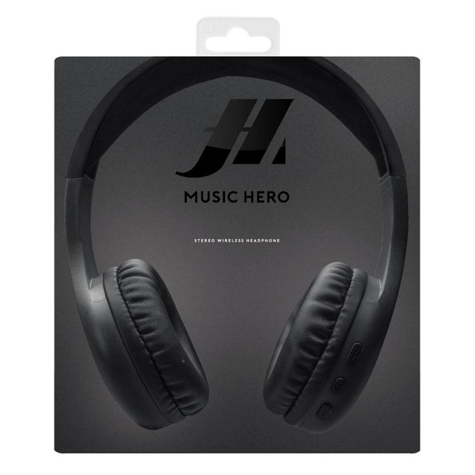 SBS Music Hero - Stereo bezdrôtové slúchadlá s mikrofónom, čierna