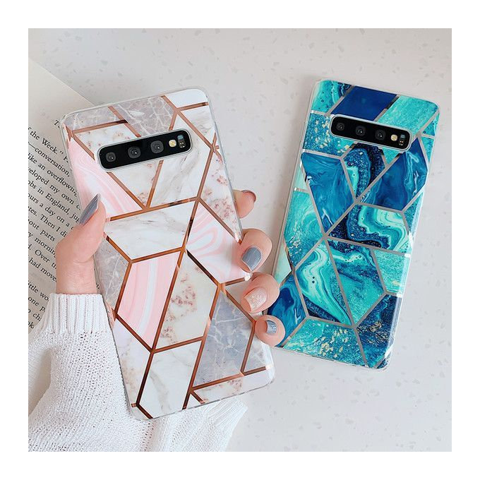 Tech-Protect - Puzdro Marble pre iPhone SE 2020/8/7, ružová