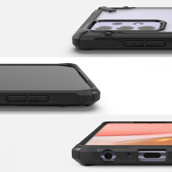 Ringke - Puzdro Fusion X pre Samsung Galaxy A72 5G, black