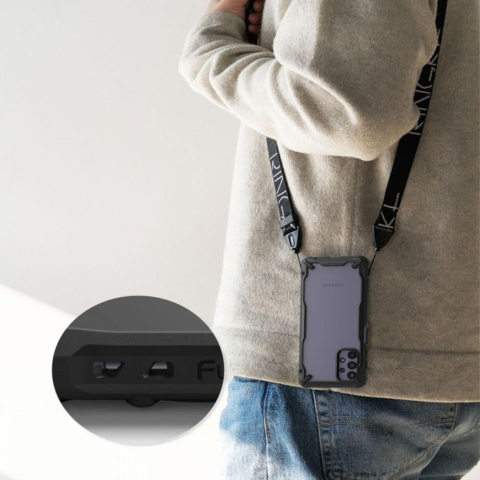 Ringke - Puzdro Fusion X pre Samsung Galaxy A32 5G, čierna