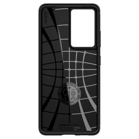 Spigen - Puzdro Rugged Armor pre Samsung Galaxy S21 Ultra, čierna