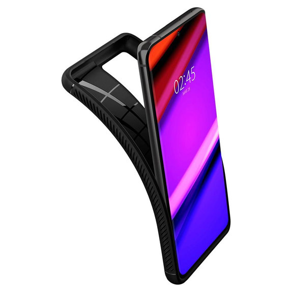 Spigen - Puzdro Rugged Armor pre Samsung Galaxy S21 Ultra, čierna