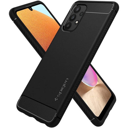 Spigen - Puzdro Rugged Armor pre Samsung Galaxy A32 5G, čierna