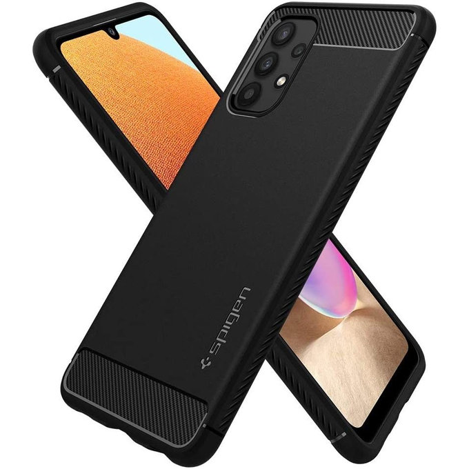 Spigen - Puzdro Rugged Armor pre Samsung Galaxy A32 5G, čierna