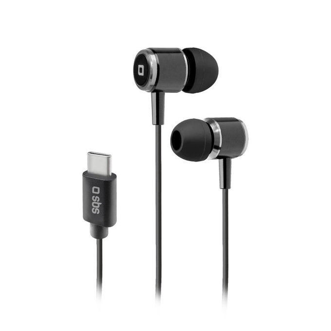 SBS - Slúchadlá Studio Mix 100C s Mikrofónom, USB-C, black