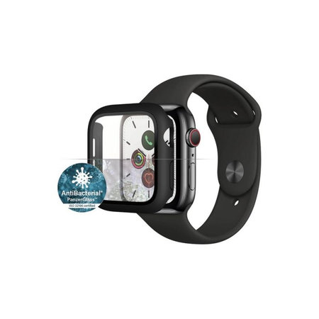 PanzerGlass - Tvrdené Sklo Full Body AB pre Apple Watch 4, 5, 6, SE (1st gen) a SE (2nd gen) 40mm, čierna