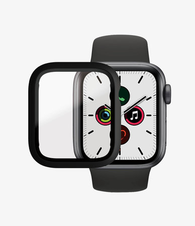 PanzerGlass - Tvrdené Sklo Full Body AB pre Apple Watch 4, 5, 6, SE (1st gen) a SE (2nd gen) 40mm, čierna