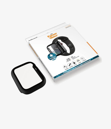 PanzerGlass - Tvrdené Sklo Full Body AB pre Apple Watch 4, 5, 6, SE (1st gen) a SE (2nd gen) 44mm, čierna