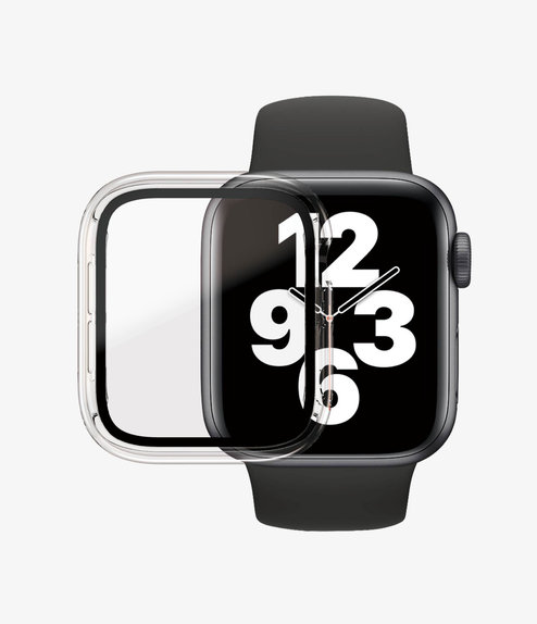 PanzerGlass - Tvrdené Sklo Full Body AB pre Apple Watch 4, 5, 6, SE (1st gen) a SE (2nd gen) 40mm, transparentná