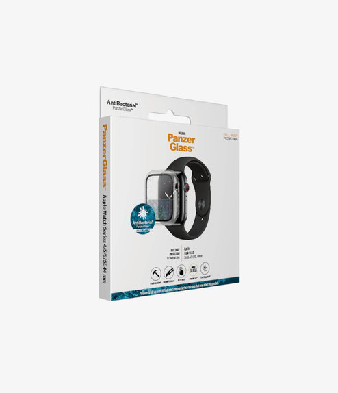 PanzerGlass - Tvrdené Sklo Full Body AB pre Apple Watch 4, 5, 6, SE (1st gen) a SE (2nd gen) 44mm, transparentná