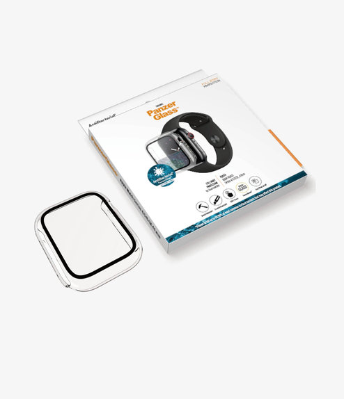 PanzerGlass - Tvrdené Sklo Full Body AB pre Apple Watch 4, 5, 6, SE (1st gen) a SE (2nd gen) 44mm, transparentná