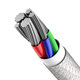 Baseus - Lightning / USB-C Kábel (1m), biela