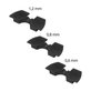 Xiaomi Mi Electric Scooter 1S, 2 M365, Essential, Pro, Pro 2 - Redukcia Otrasov (Black) - 3ks