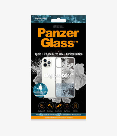 PanzerGlass - Puzdro ClearCase AB pre iPhone 12 Pro Max, silver