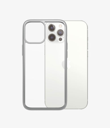 PanzerGlass - Puzdro ClearCase AB pre iPhone 12 Pro Max, silver