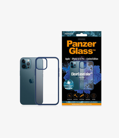 PanzerGlass - Puzdro ClearCase AB pre iPhone 12 a 12 Pro, blue