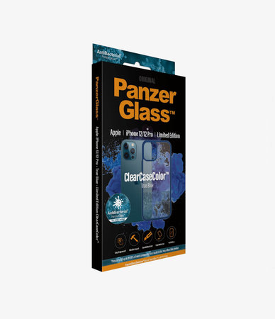 PanzerGlass - Puzdro ClearCase AB pre iPhone 12 a 12 Pro, blue