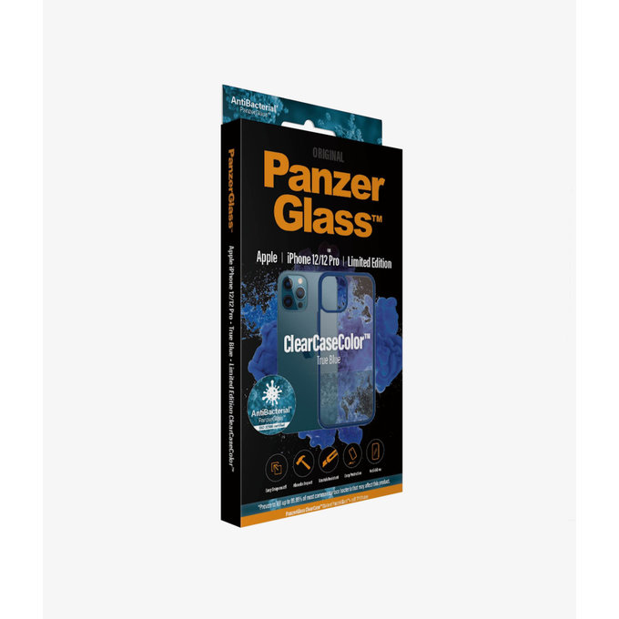 PanzerGlass - Puzdro ClearCase AB pre iPhone 12 a 12 Pro, blue