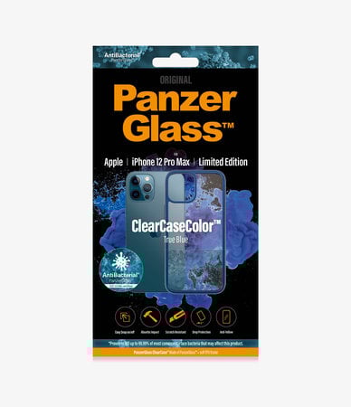 PanzerGlass - Puzdro ClearCase AB pre iPhone 12 Pro Max, blue