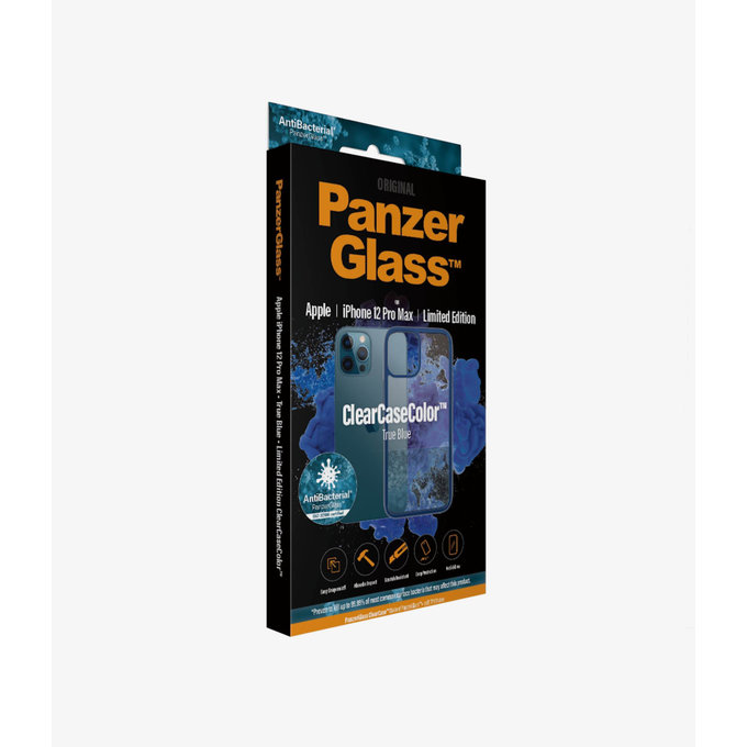 PanzerGlass - Puzdro ClearCase AB pre iPhone 12 Pro Max, blue