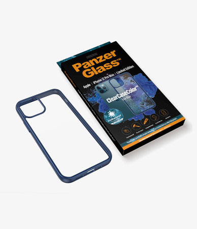 PanzerGlass - Puzdro ClearCase AB pre iPhone 12 Pro Max, blue
