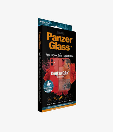 PanzerGlass - Puzdro ClearCase AB pre iPhone 12 mini, red