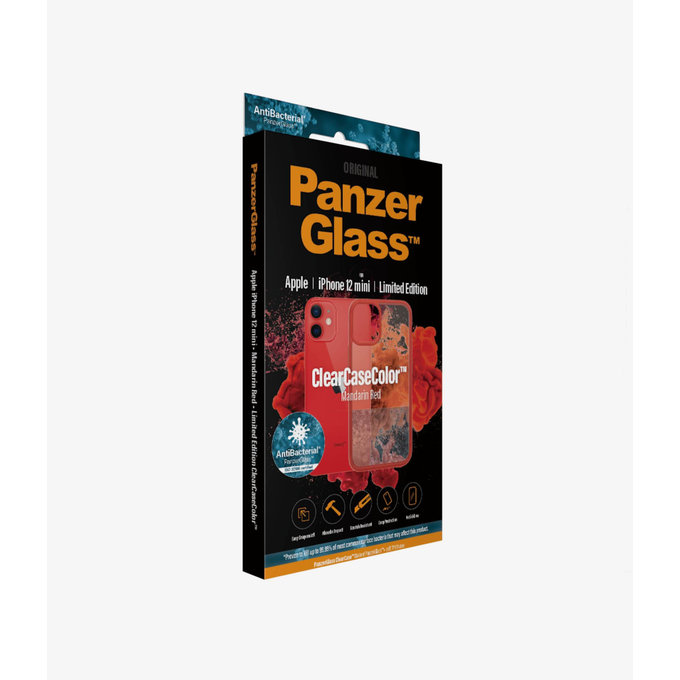PanzerGlass - Puzdro ClearCase AB pre iPhone 12 mini, red