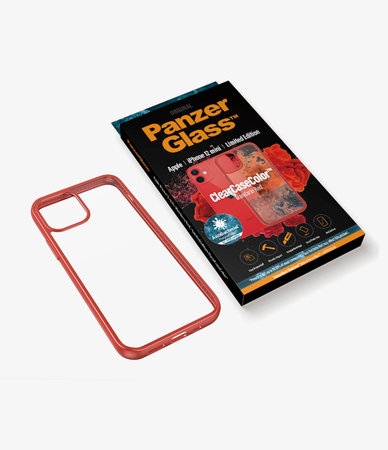 PanzerGlass - Puzdro ClearCase AB pre iPhone 12 mini, red