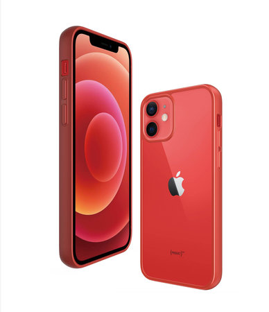PanzerGlass - Puzdro ClearCase AB pre iPhone 12 mini, red