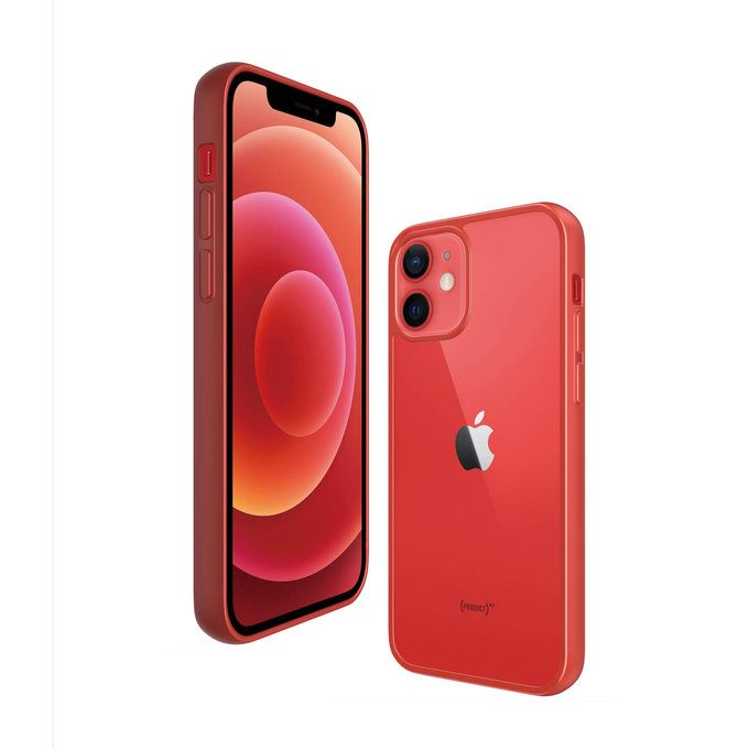 PanzerGlass - Puzdro ClearCase AB pre iPhone 12 mini, red