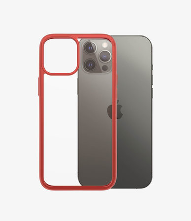PanzerGlass - Puzdro ClearCase AB pre iPhone 12 Pro Max, red