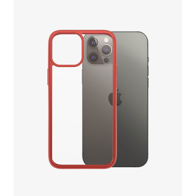 PanzerGlass - Puzdro ClearCase AB pre iPhone 12 Pro Max, red
