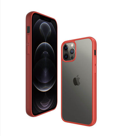 PanzerGlass - Puzdro ClearCase AB pre iPhone 12 Pro Max, red