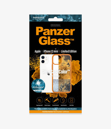 PanzerGlass - Puzdro ClearCase AB pre iPhone 12 mini, orange